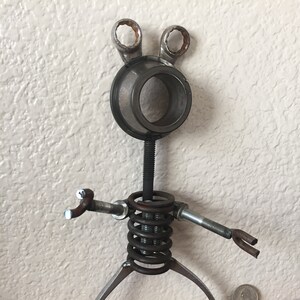 metal robot sculpture