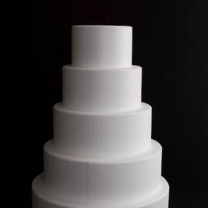 6 x 4 Round Foam Cake Dummy › Sugar Art Cake & Candy Supplies