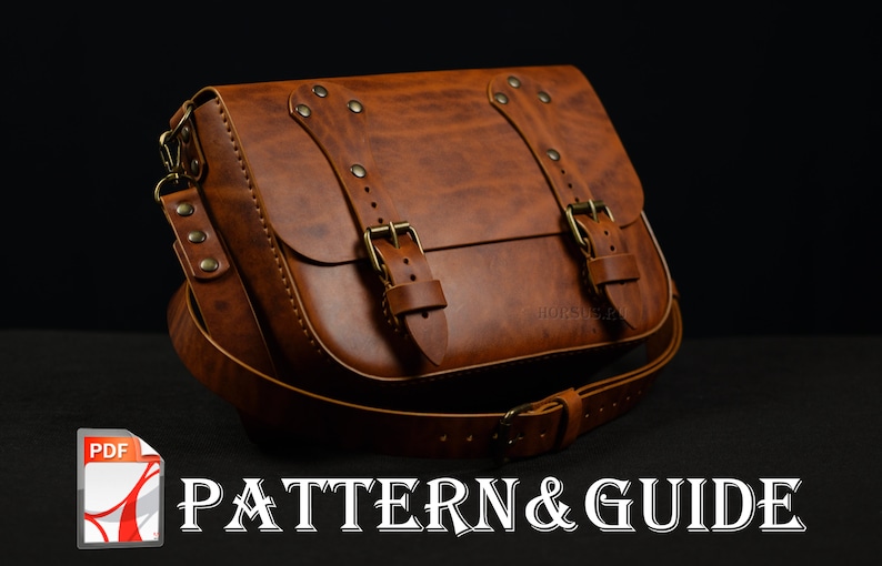 Leather Bag Pattern Pdf Download Leather Pattern Leather Etsy