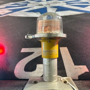 Runway lights…. Steam punk and well weathered….but functioning with LED conversion for indoor use! Perfect for airport and aviation decor!!!