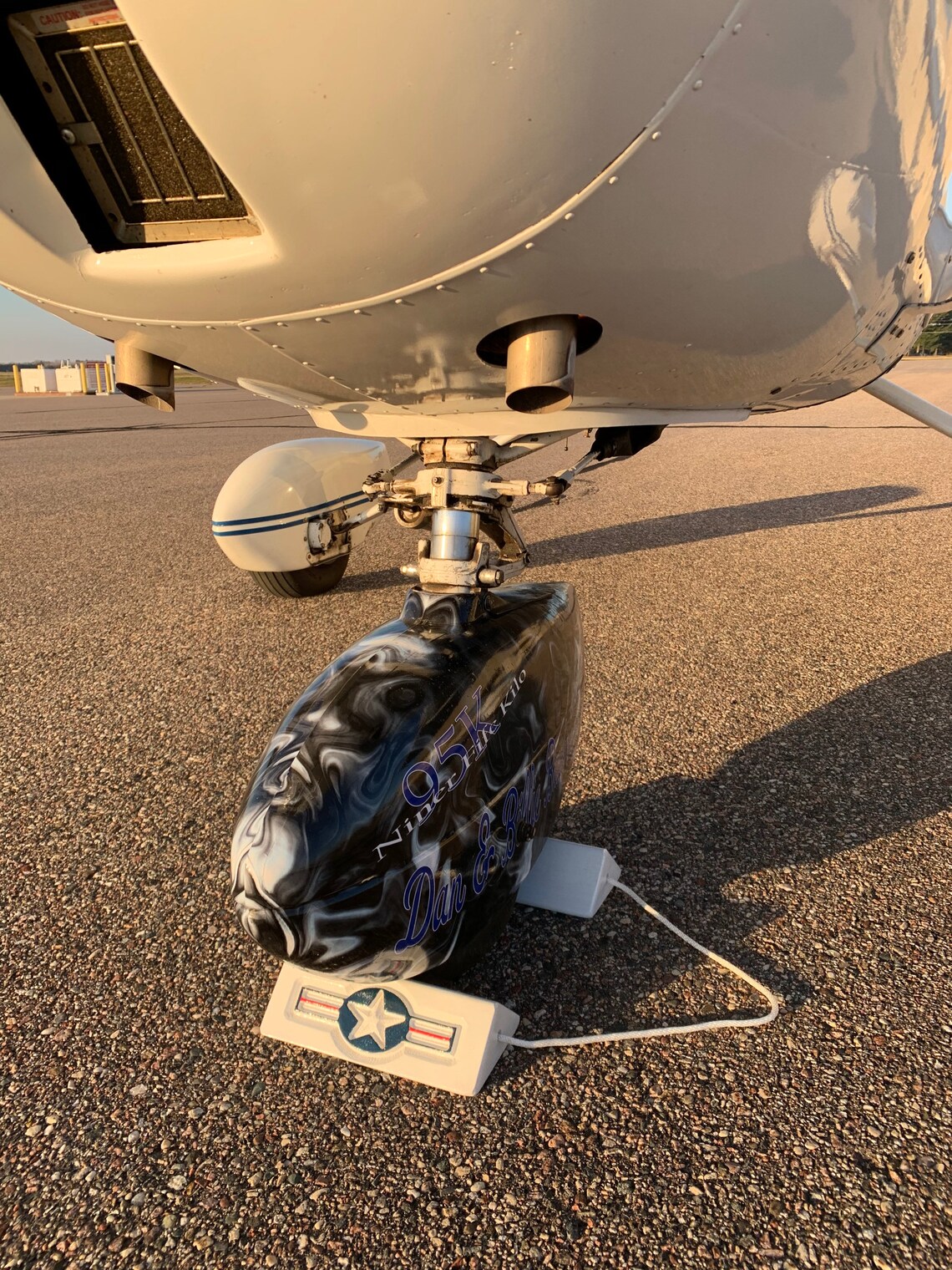 Custom Wheel Chocks with your airplane N number FBO home Etsy