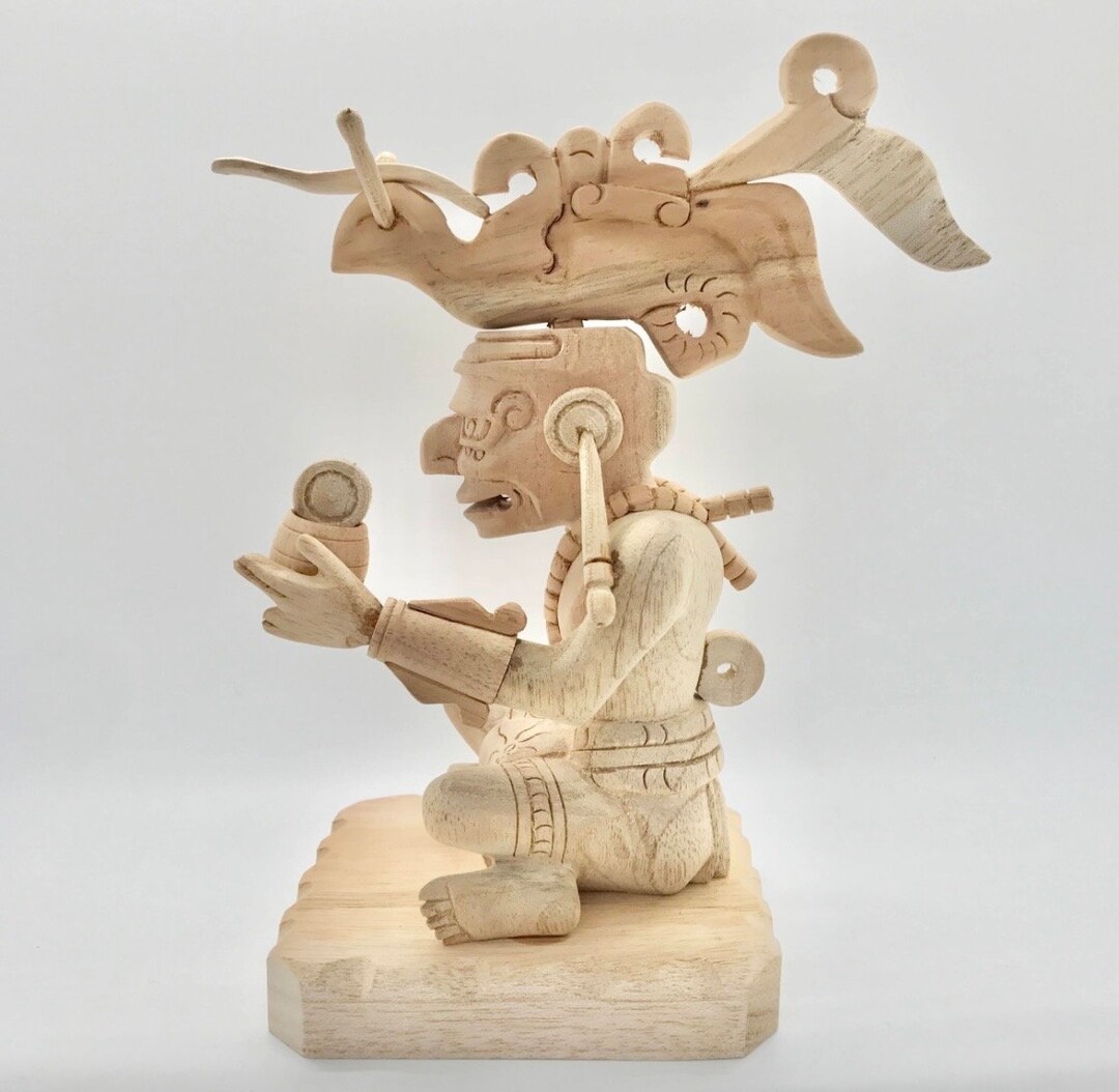Itzamna, Mayan Wisdom God, Hand-carved Statue - Etsy