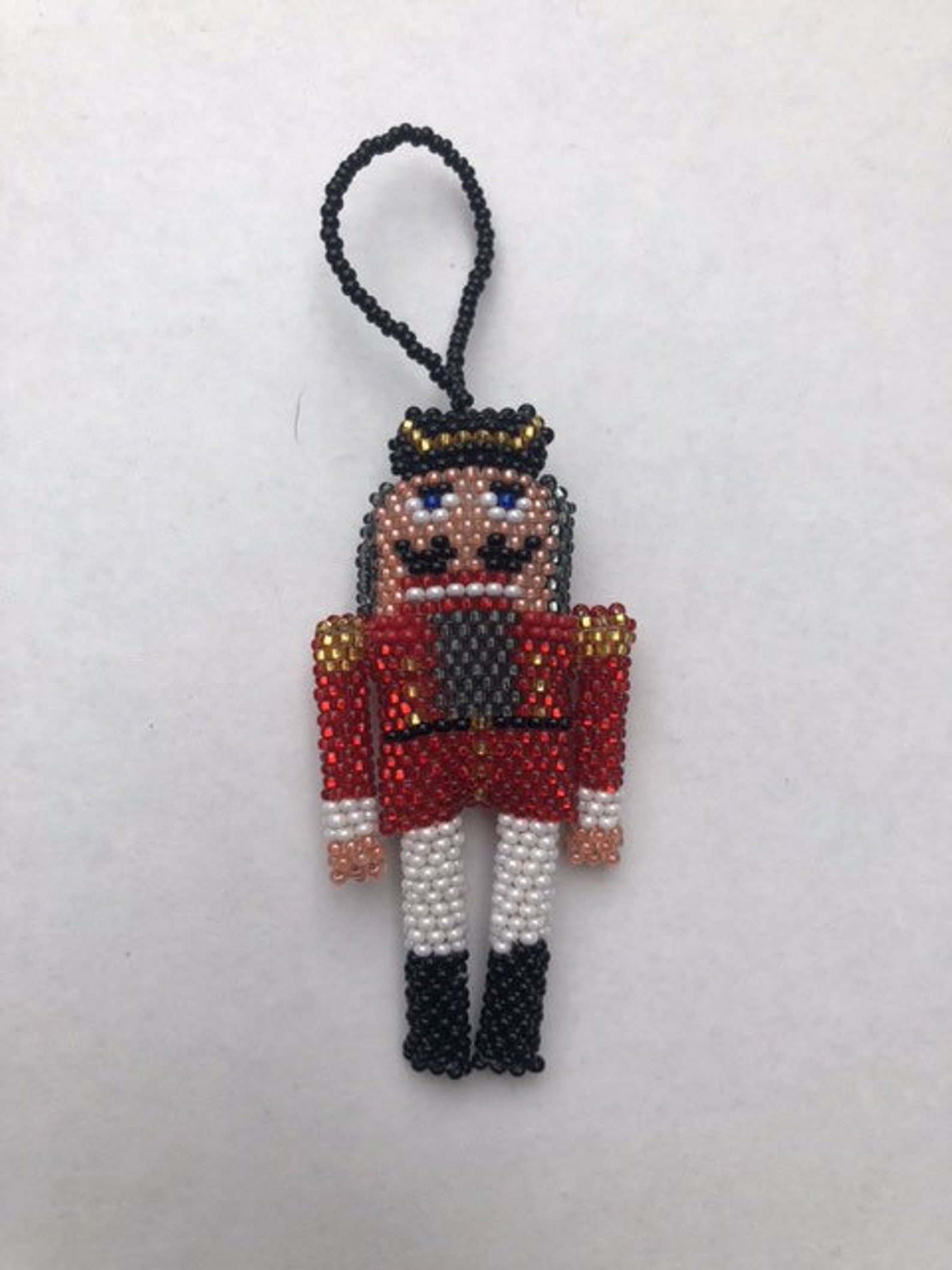 Set of 8 Handmade Nutcracker Bead Ornaments Etsy UK