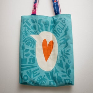 Cloth bag, fabric bag, shopper, Hamburg love