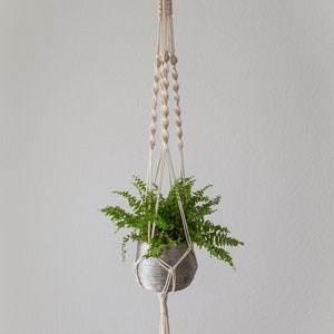 Macramé bloemenmand, plantenhanger, boho hanger