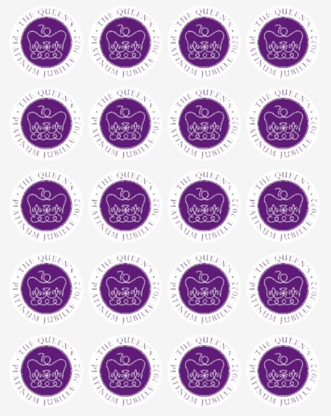 Queens Platinum Jubilee Stickers Etsy