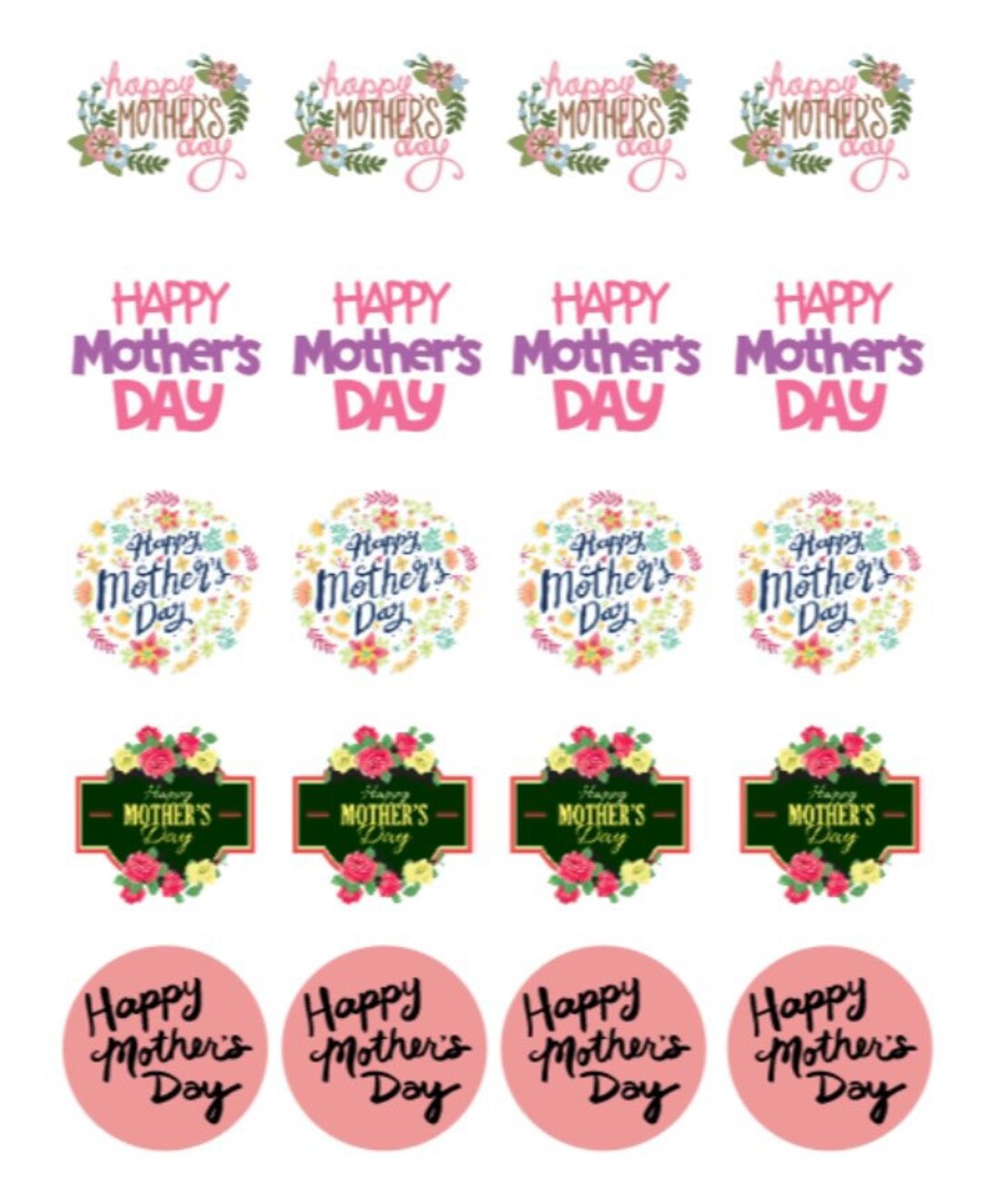 Happy Mothers Day Stickers - Etsy