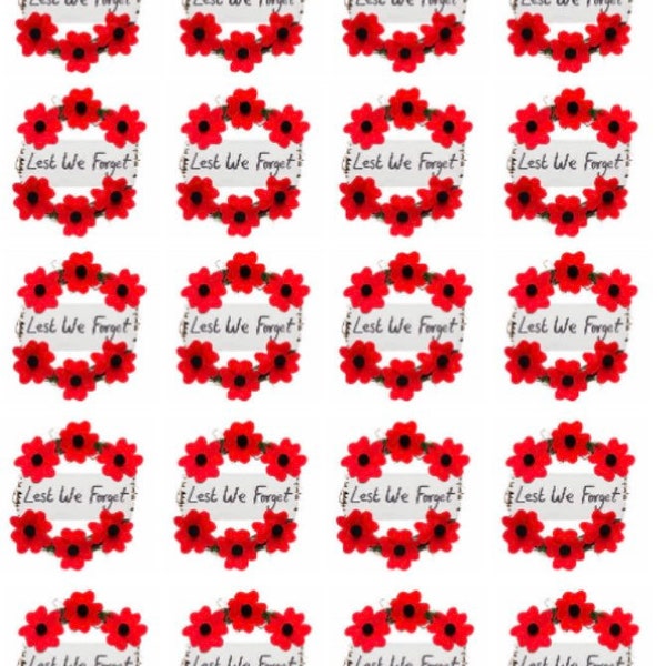 Poppy Remembrance Stickers