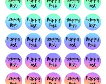 Happy Post Stickers