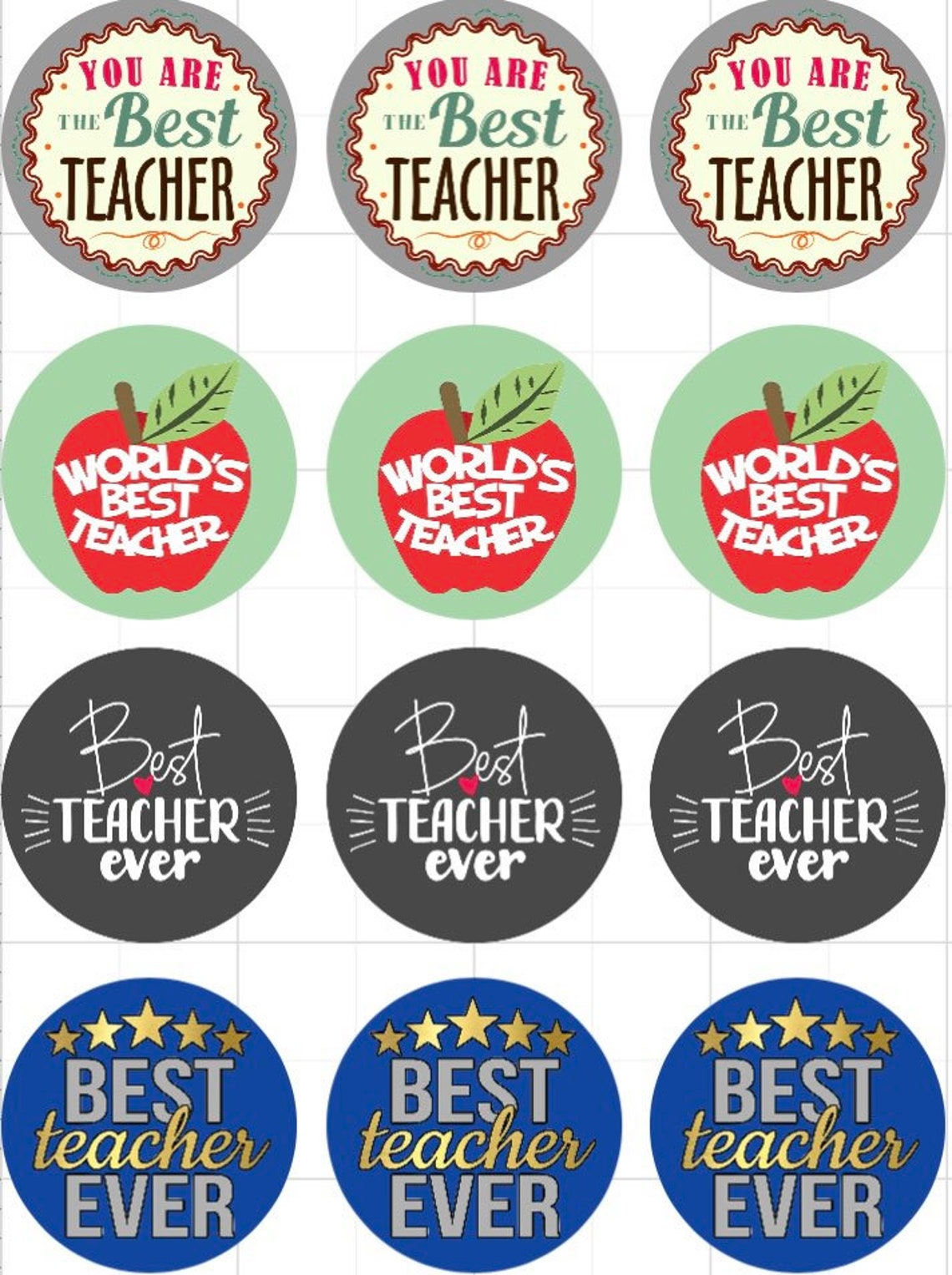 Best Teacher Stickers Etsy