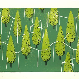 Boomwerk V - linocut print