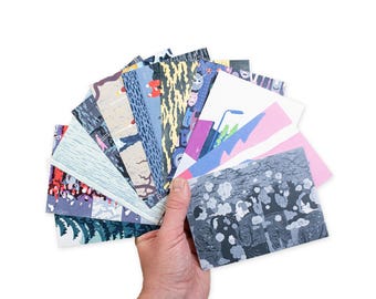 Set of 11 postcards