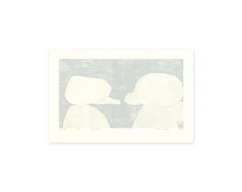 Hunebed - woodcut print