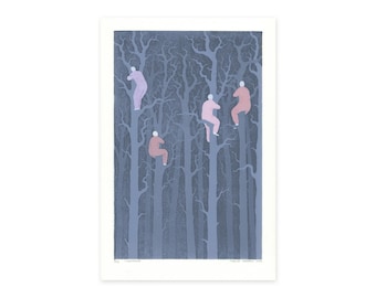 Untitled - original linocut