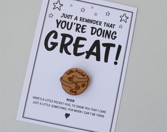 Personalised Pocket Hug Token | Positive Affirmation Gift