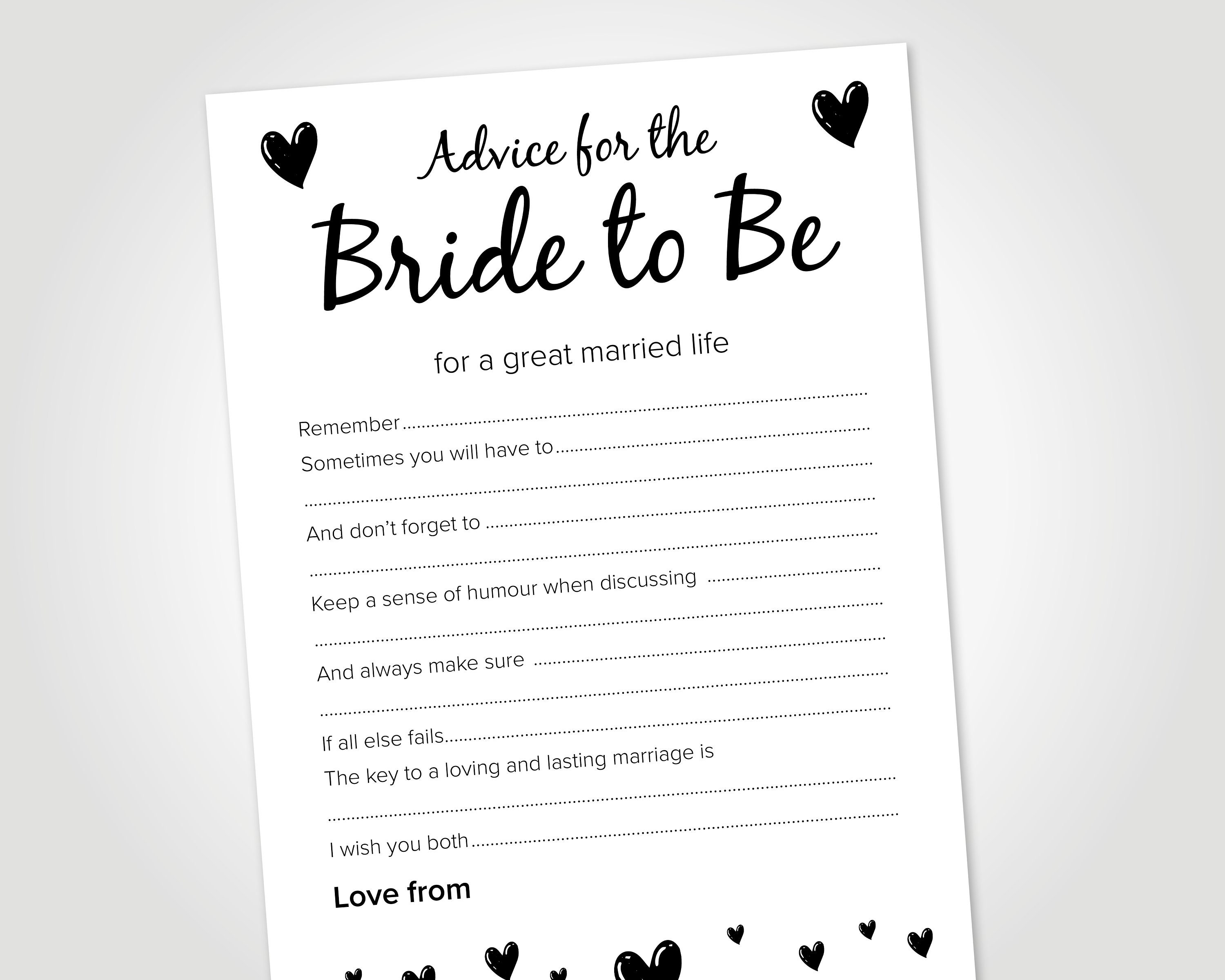 Hen Party Games Advice for the Bride to Be Hen Night Games Etsy UK