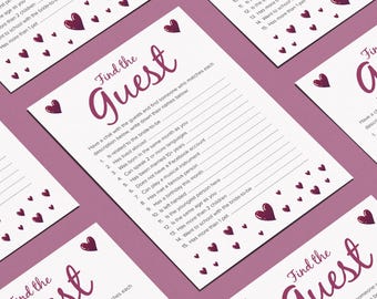 Find the Guest Party Game | Hen Party Games | Fun Icebreaker Activity Game For Hen Do