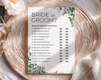 Hen Party Games | Hen Do Games | Eucalyptus Bachelorette Party Games & Bridal Shower Activities For Bride To Be