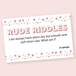 Rude Riddles: Hen Party Game, 32 Fun Cards image 8