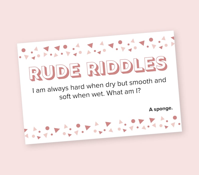Rude Riddles: Hen Party Game, 32 Fun Cards image 8