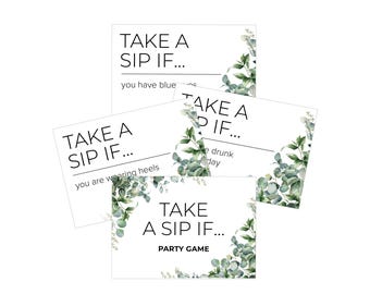 Drink If Game Cards: Funny Hen Party Drinking Game