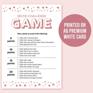 Hen Party Games, Selfie Challenge, Hen Party Selfie Challenge, Hen Do ...