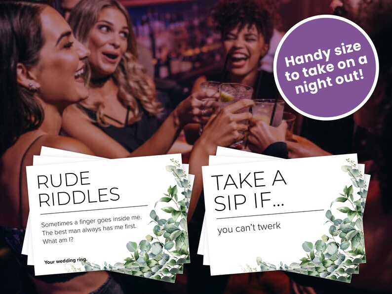 Hen Do Rude Riddles Hen Party Game Bundle: Rude Riddles & Drink If - Etsy