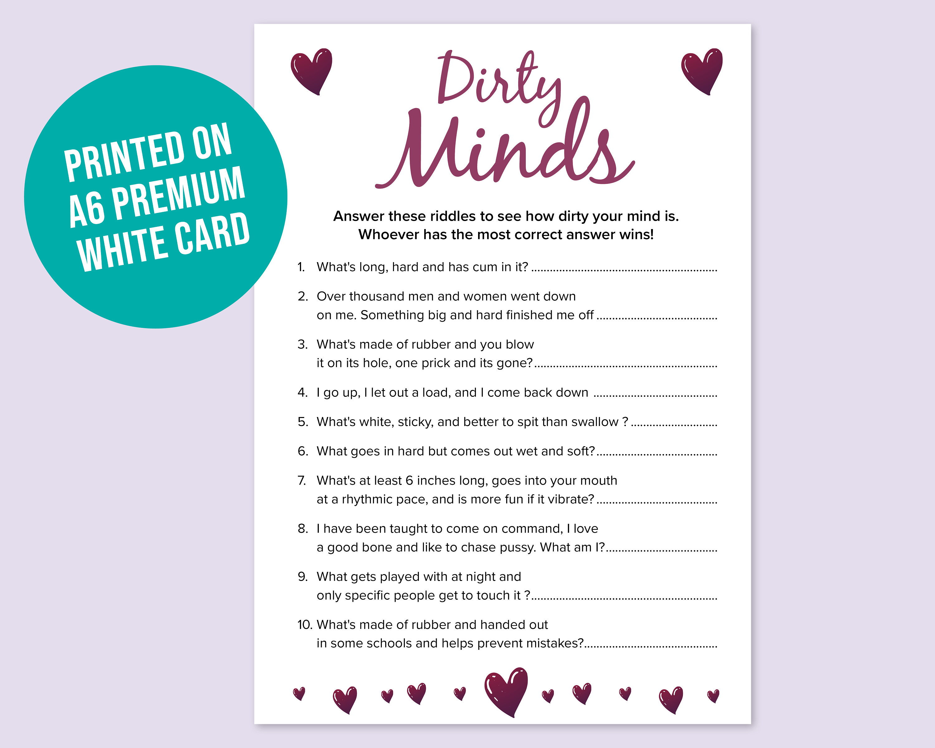 Bachelorette Riddles - Etsy