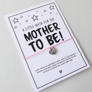 Mummy to be Wish Bracelet | Mummy to be Gift | Pregnancy Gift | Mother to Be Card Bracelet