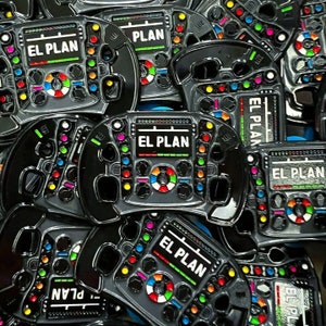 Alpine &quot;El Plan&quot; F1 Steering Enamel Pin