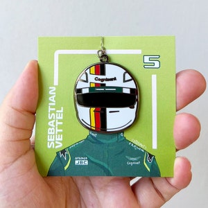Sebastian Vettel 2022 F1 Helmet Keychain