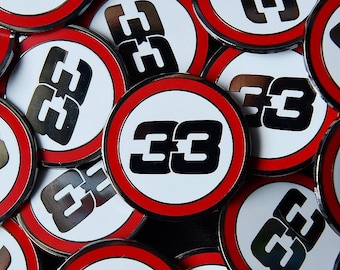 Zandvoort Speed Limit “33” Enamel Pin