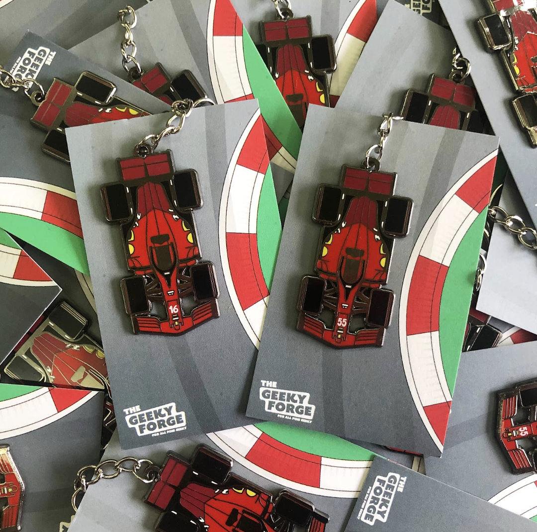 Ferrari 2021 SF21 F1 Car Keychain - Etsy