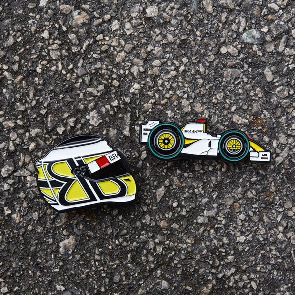 Brawn GP 2009 Jenson Button's 2-Pin Set