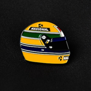 Aryton Senna F1 Helmet Pin