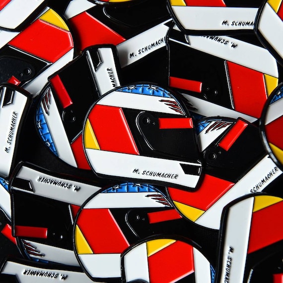 MICHAEL SCHUMACHER ピンズ Michael Schumacher 1994 Helmet F1 Enamel Pin, Racing Helmet - Etsy