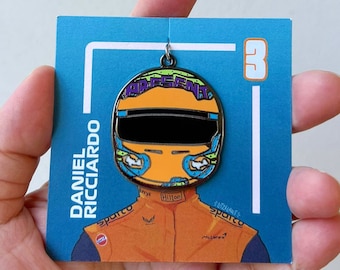 Daniel Ricciardo 2022 Helmet F1 Keychain