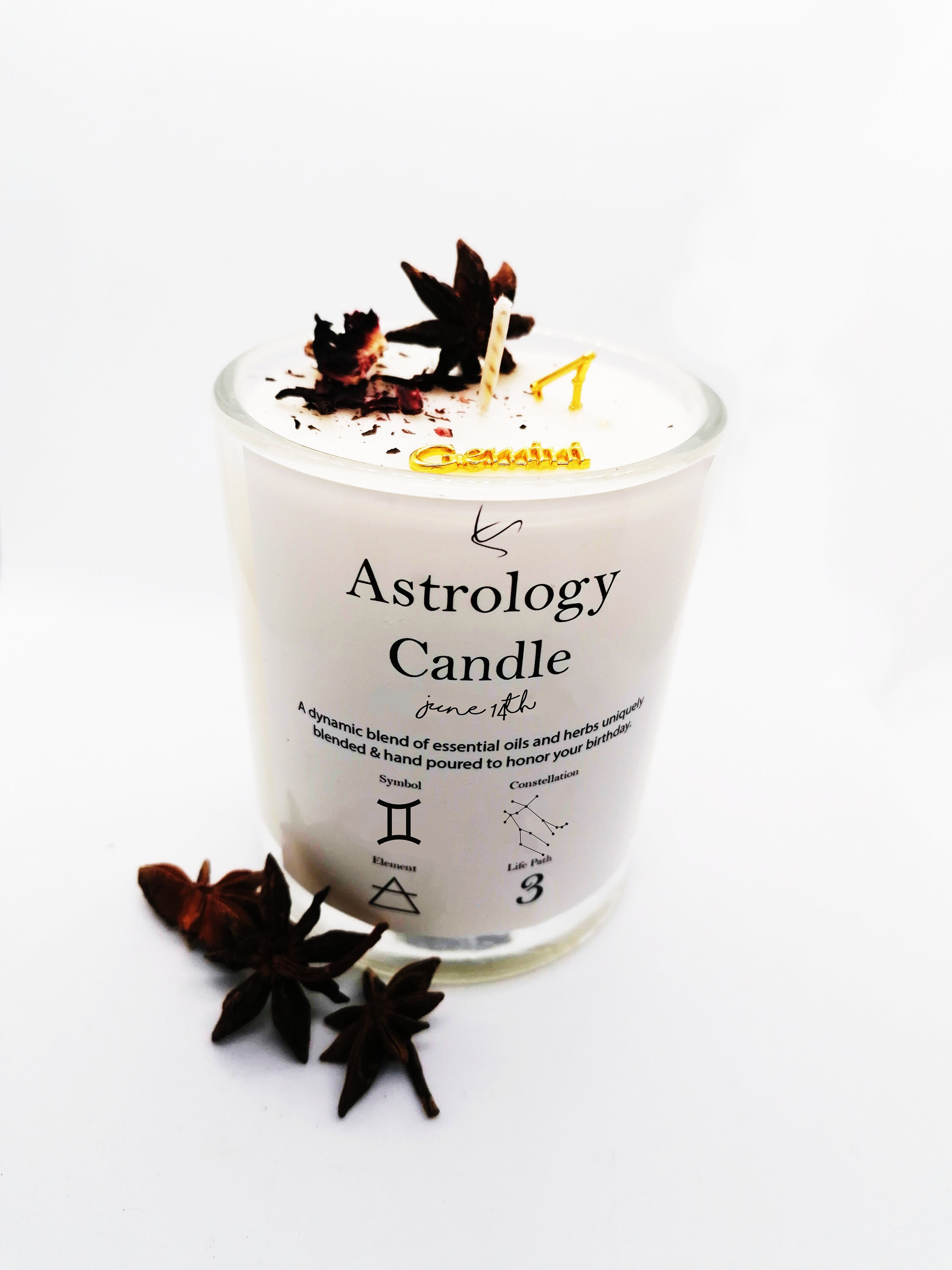 Birthdate Candle Birthday Zodiac Candle Unique Gift set Etsy