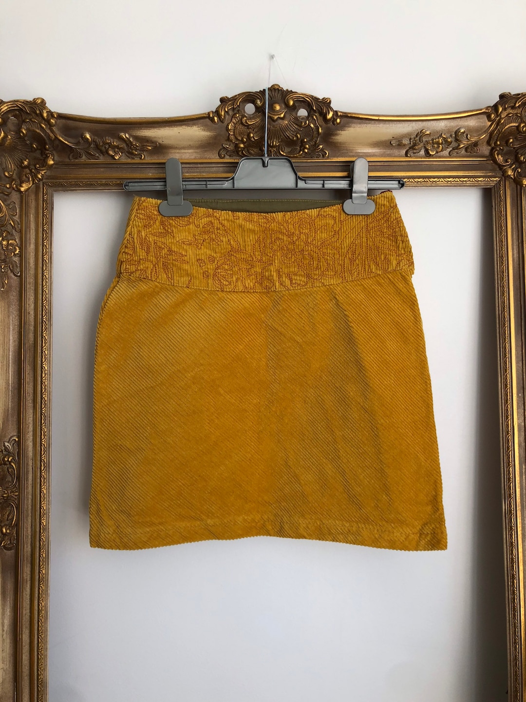 Kenzo Mustard Yellow Cord Mini Skirt Kenzo Jungle 90s Skirt Sz Etsy