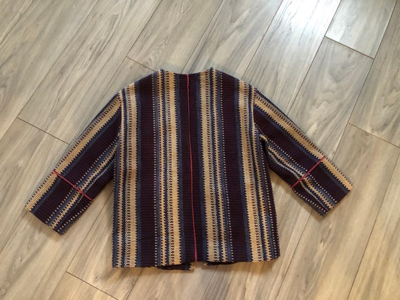 Noa Noa woven ethnic crop jacket size M 38EU purp… - image 2