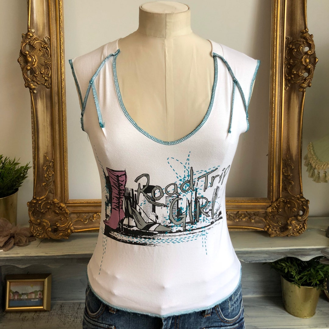 トップス 90's TANKTOP 90s Vintage T-shirt A-wear Sz 10 Crop Top Vtg Tank Top