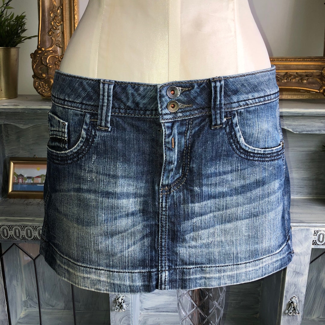 Vintage Acid Wash Mini Denim Skirt United Colours of Benetton Sz S - Etsy