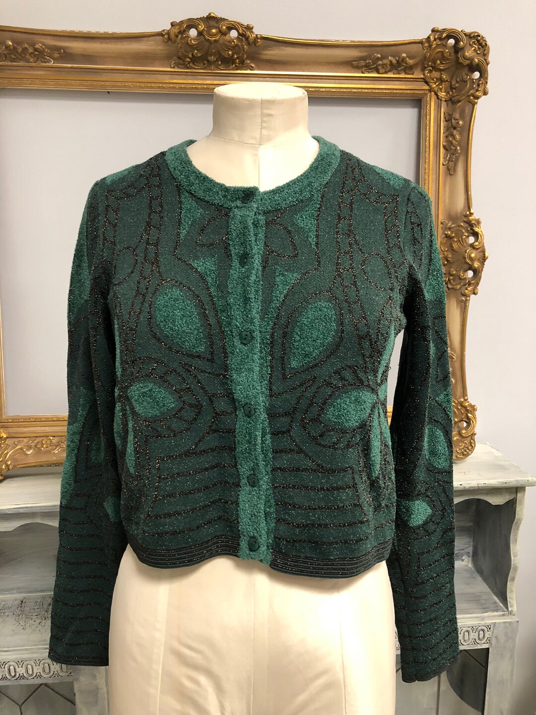 VINTAGE - ▪️50‘s【GREEN】VINTAGE CARDIGAN Vintage 50s Varsity Green Wool Cardigan 1950s Sweater - Etsy