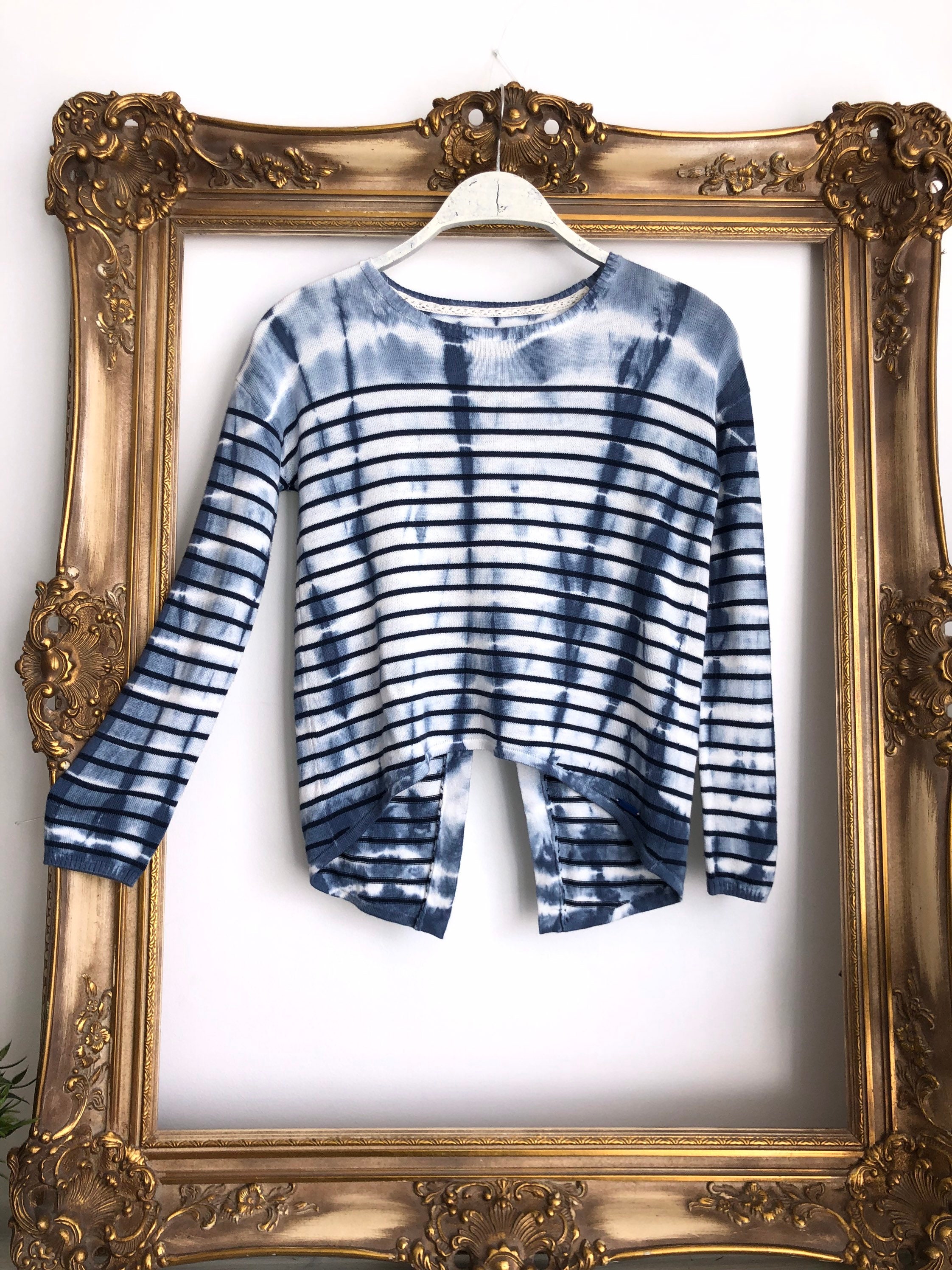 トップス vintage tie dye high neck cut sew Amazon.com: Tie Dye Pattern Womens V Neck T Shirts Loose Fit