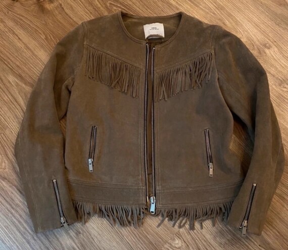Mng genuine top leather jacket