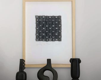 Geometric Paper Cut Art: 3D Optical Wall Sculpture, Minimalist Decor