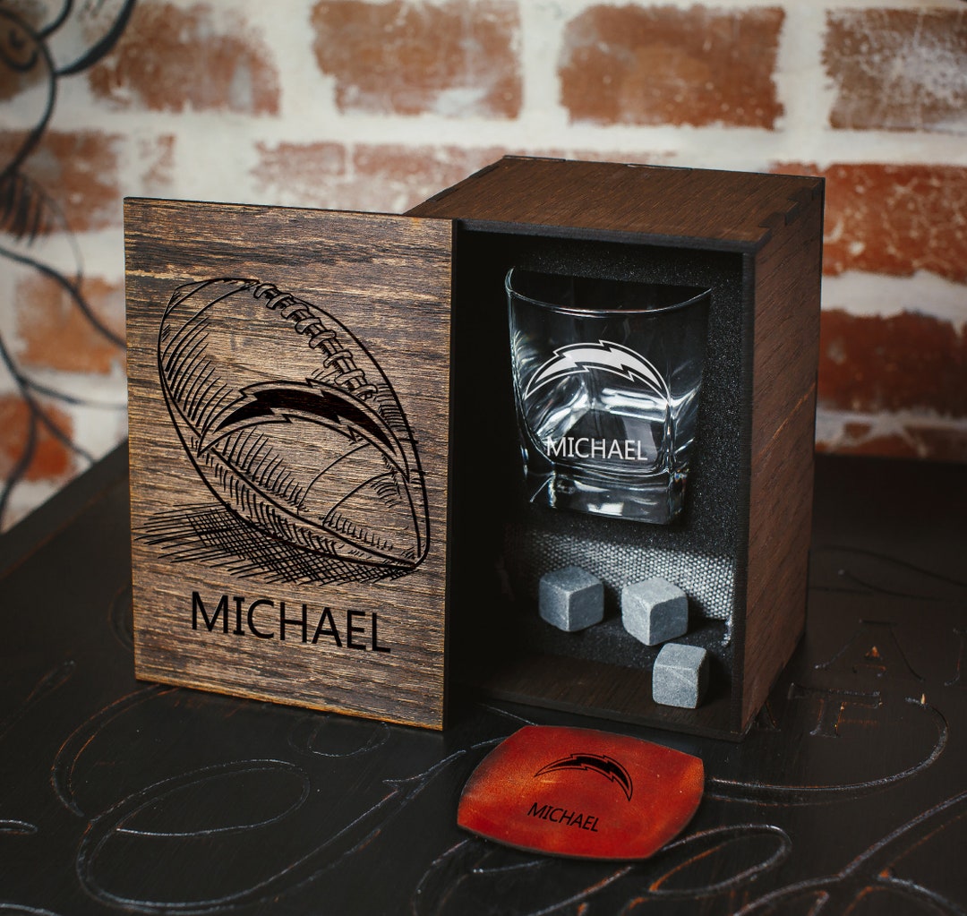 Personalized Whiskey Gift Set 30 Personalized Football Fans Gift Set