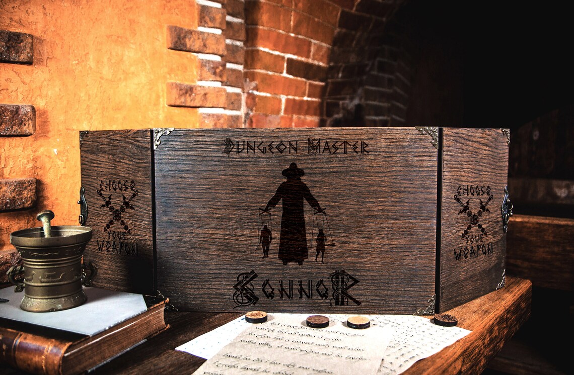 Wooden Dungeon Master Screen 51 RPG Games Screen. Screen Etsy