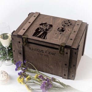 Märchen Hochzeit Karte Box Verträumte Karte Box mit Schloss Personalisierte Andenken Disney Geschenk magische Abenteuer Box