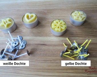 Stoppino per candela, stoppino per lumino, candele fai da te, produzione di candele, bomboniera, stampi per candele, stoppino cerato per lumino